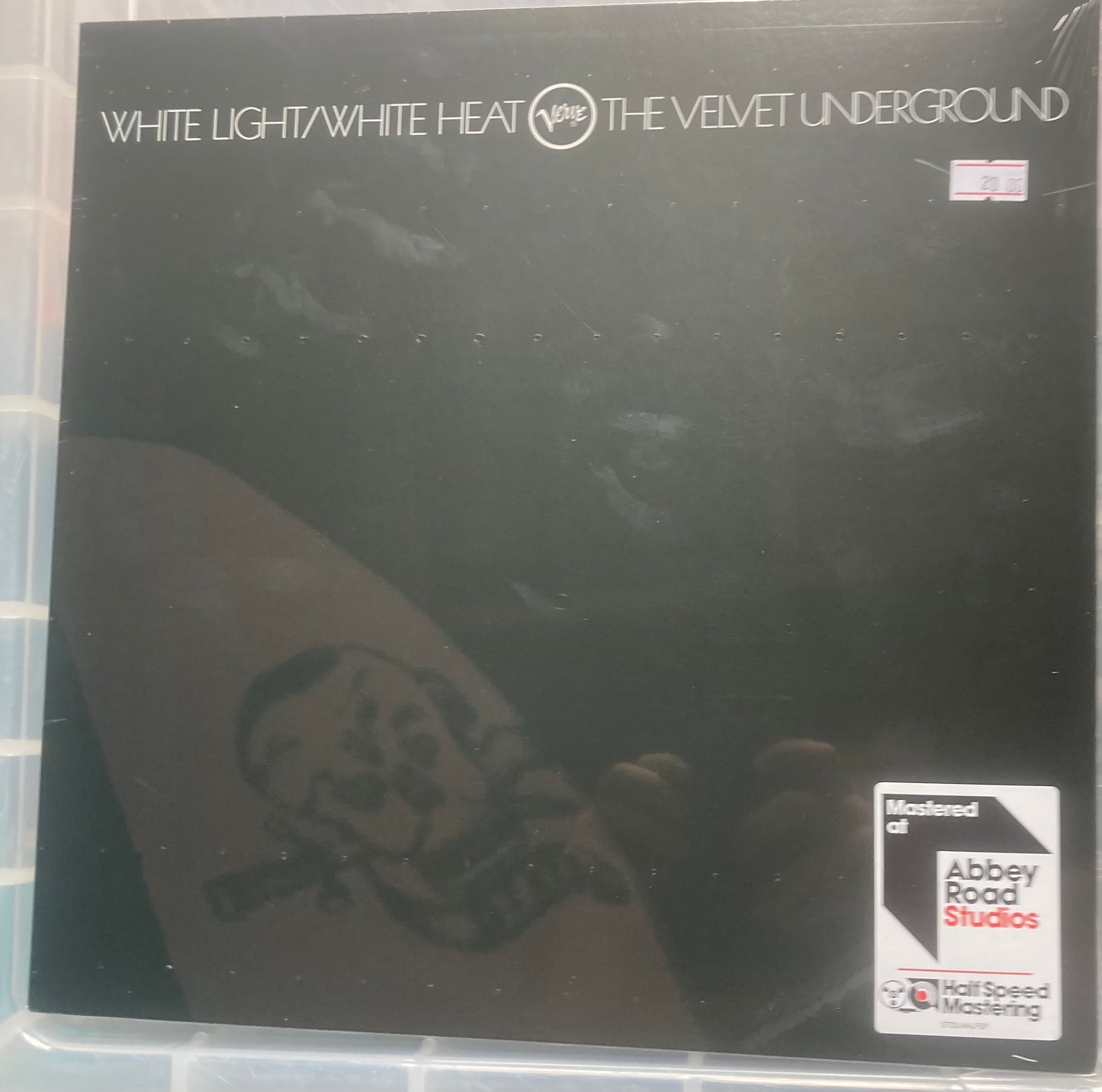 The front of 'Velvet Underground - White Light, White Heat' on vinyl