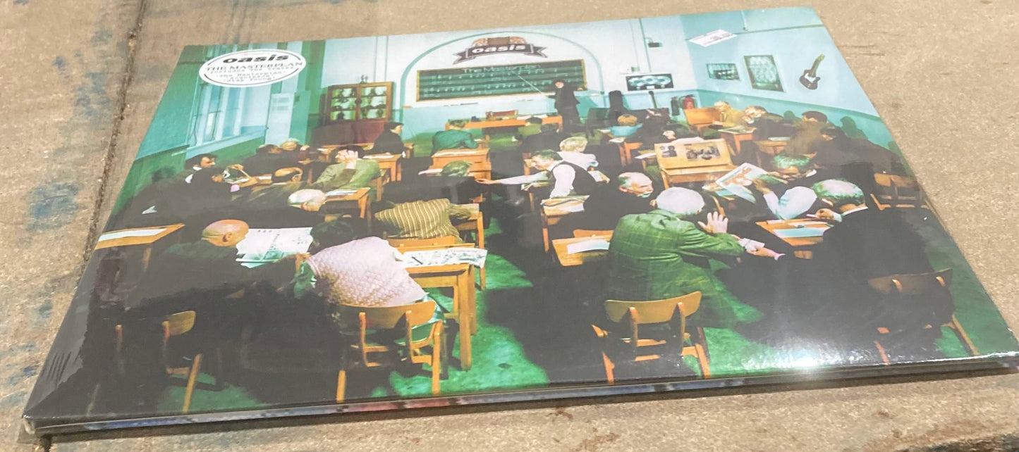 The front of ‘Oasis - The Masterplan’ on vinyl
