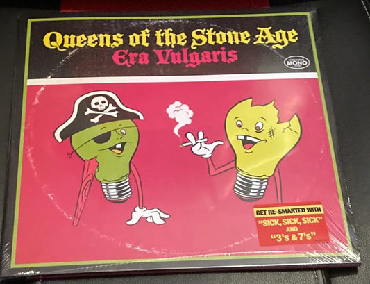 The front of Queens of the Stone Age - Era Vulgaris on vinyl