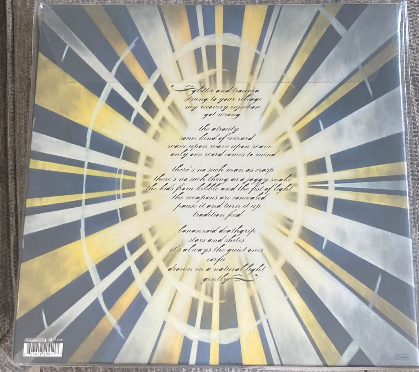 The back of 'Biffy Clyro - Infinity Land' on vinyl