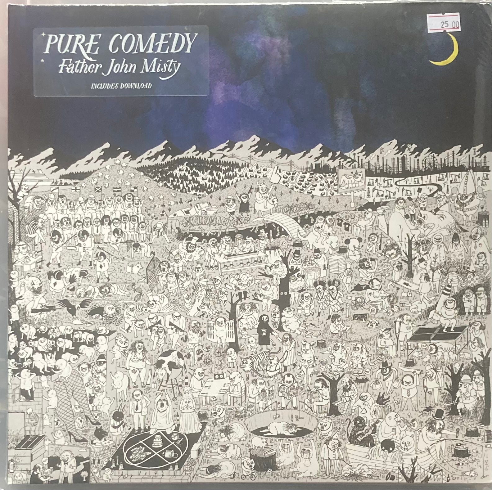 The front of 'Father John Misty - Pure Comedy' on vinyl