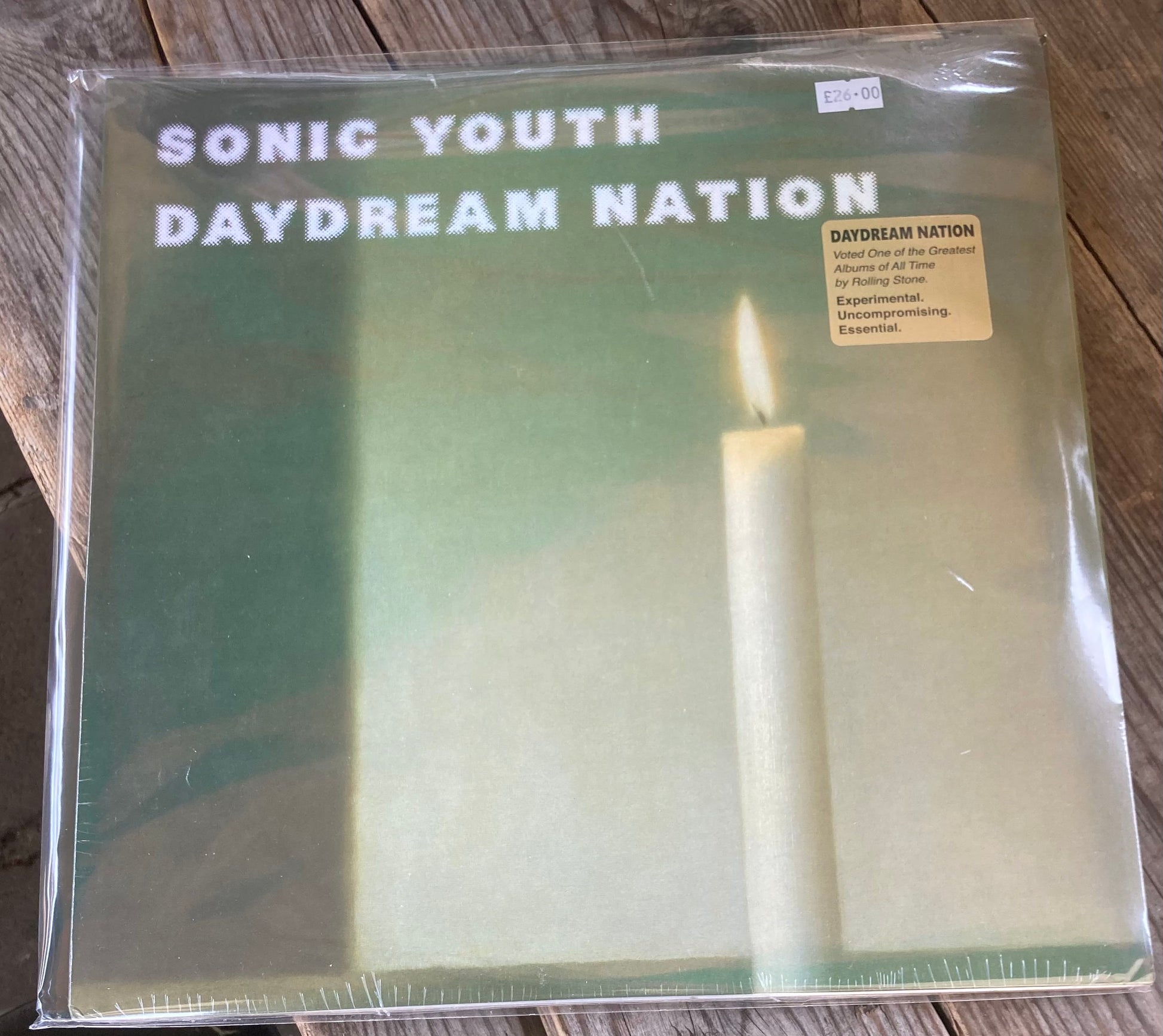The front of 'Sonic Youth - Daydream Nation' on vinyl