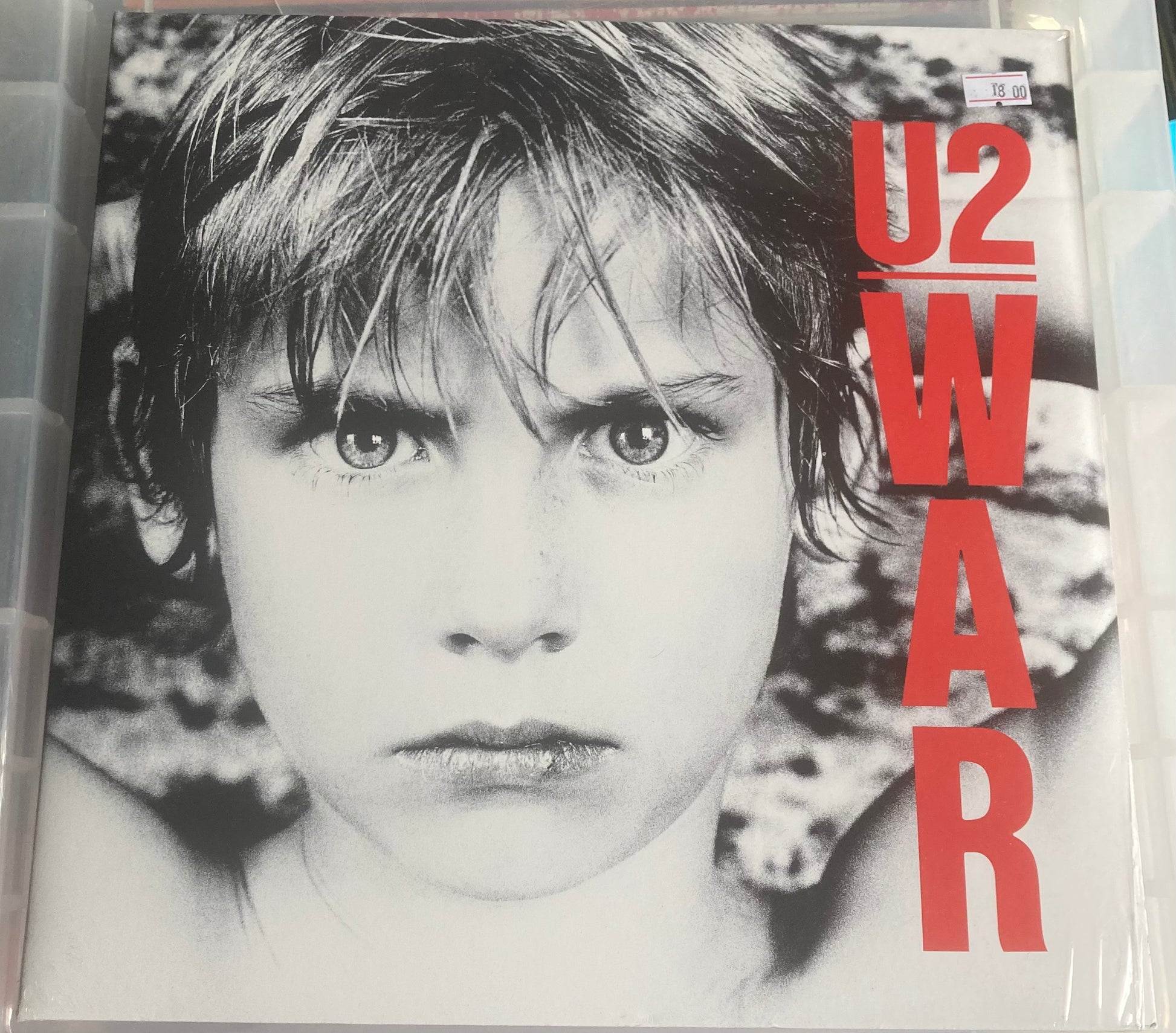 The front of 'U2 - War' on vinyl