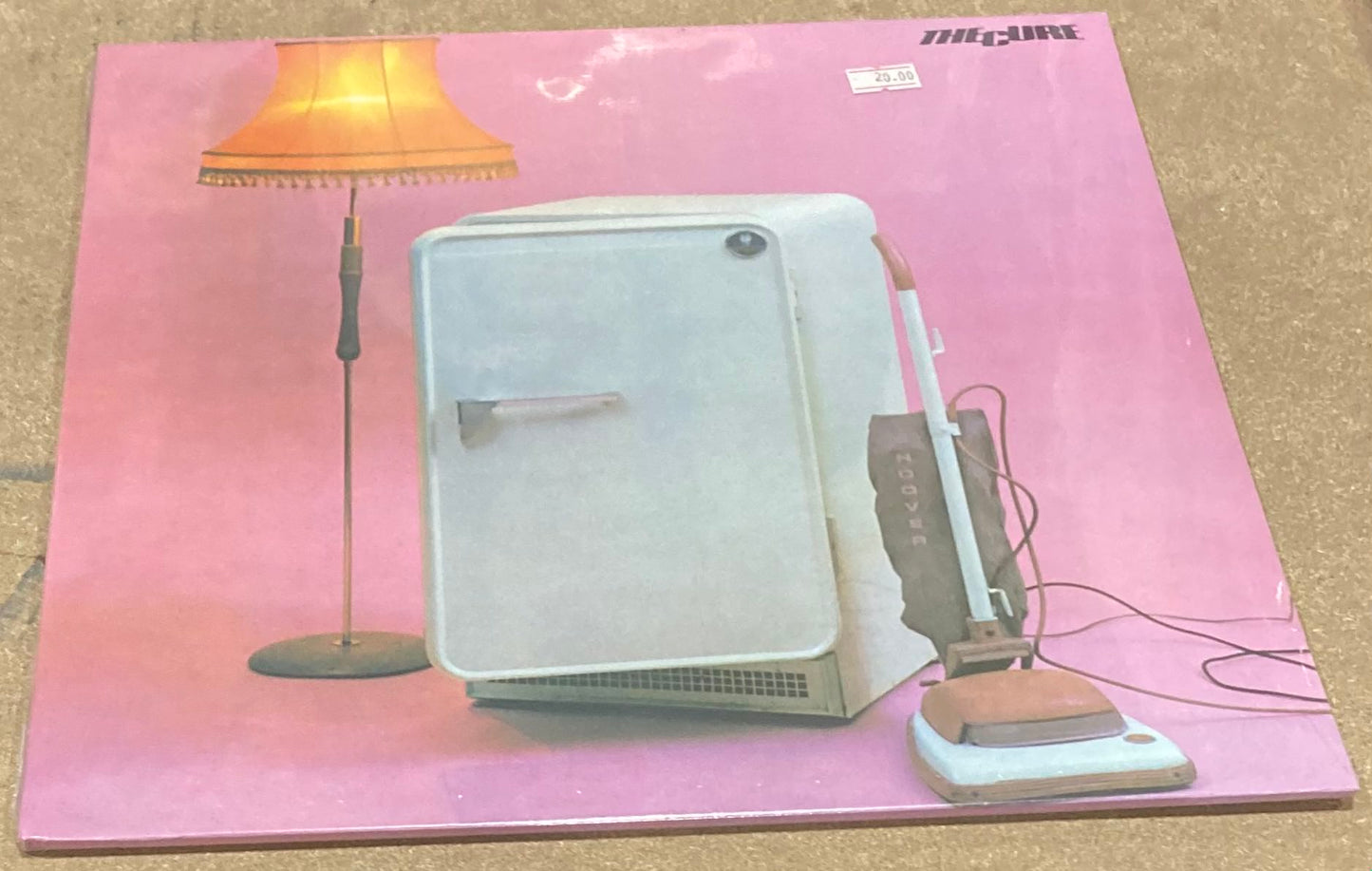 The front of The Cure - Three Imaginary Boys on vinyl