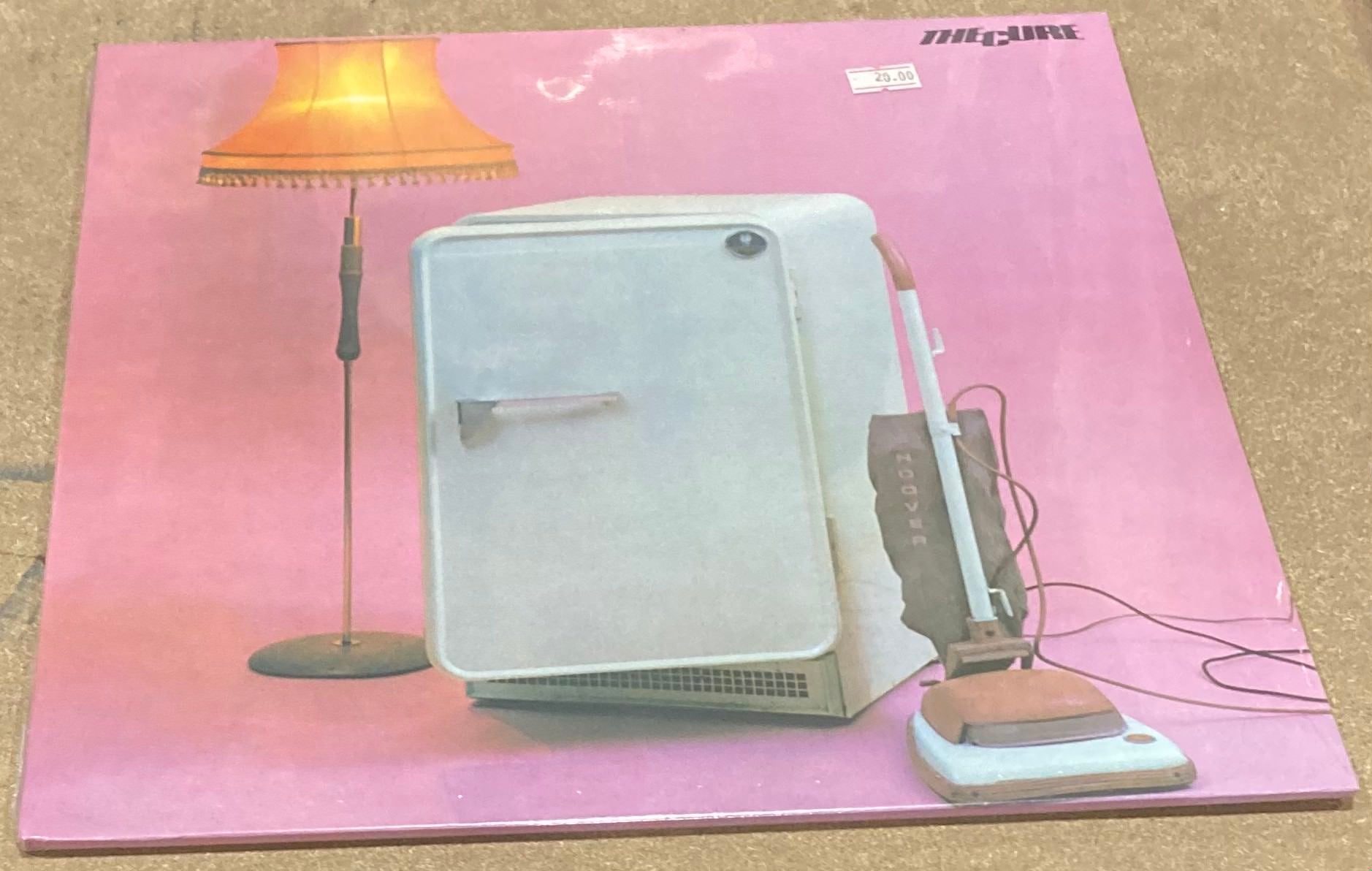 The front of The Cure - Three Imaginary Boys on vinyl