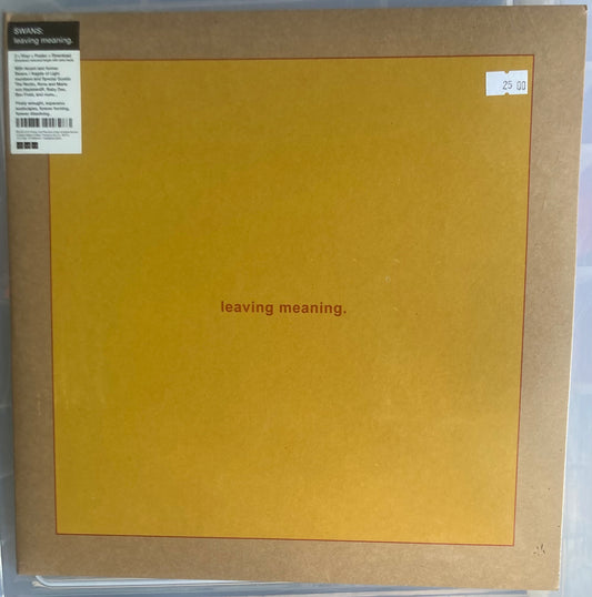 The front of 'Swans - Leaving Meaning.' on Vinyl