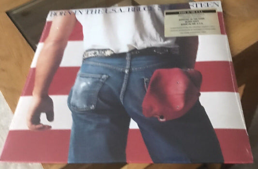 The Front of 'Bruce Springsteen - Born in the USA' on vinyl