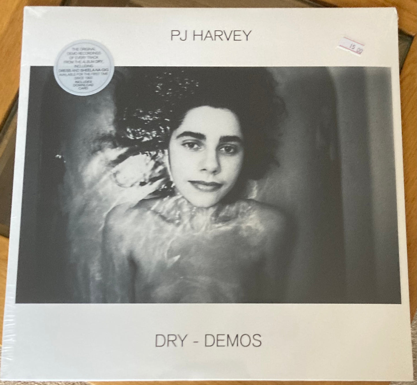 The front of 'PJ Harvey - Dry Demos' on vinyl