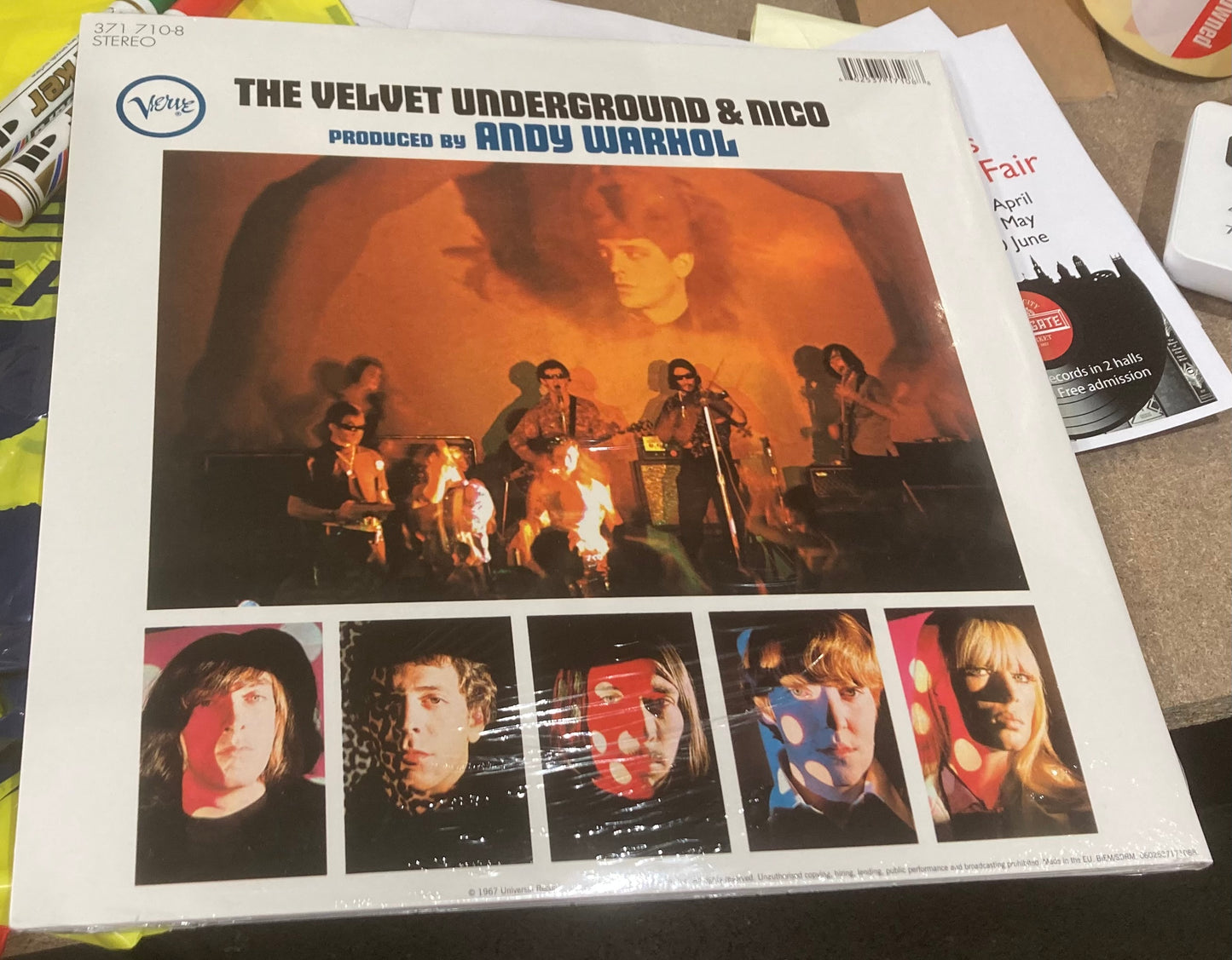 The back of ‘Velvet Underground and Nico’ on Vinyl