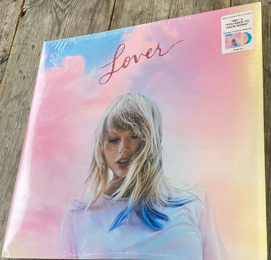 The front of 'Taylor Swift - Lover' on vinyl