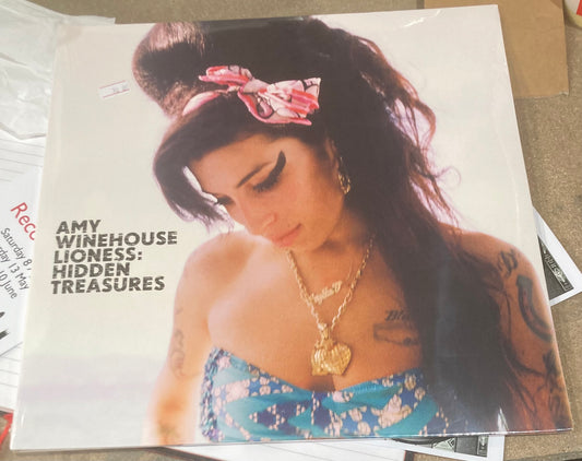 The front of ‘Amy Winehouse - Lioness: Hidden Treasures’ on vinyl.