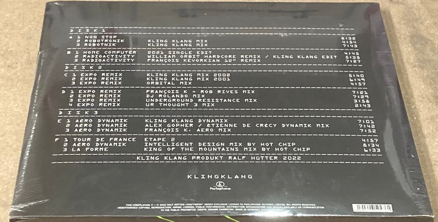 The back of 'Kraftwerk Remixes' on vinyl