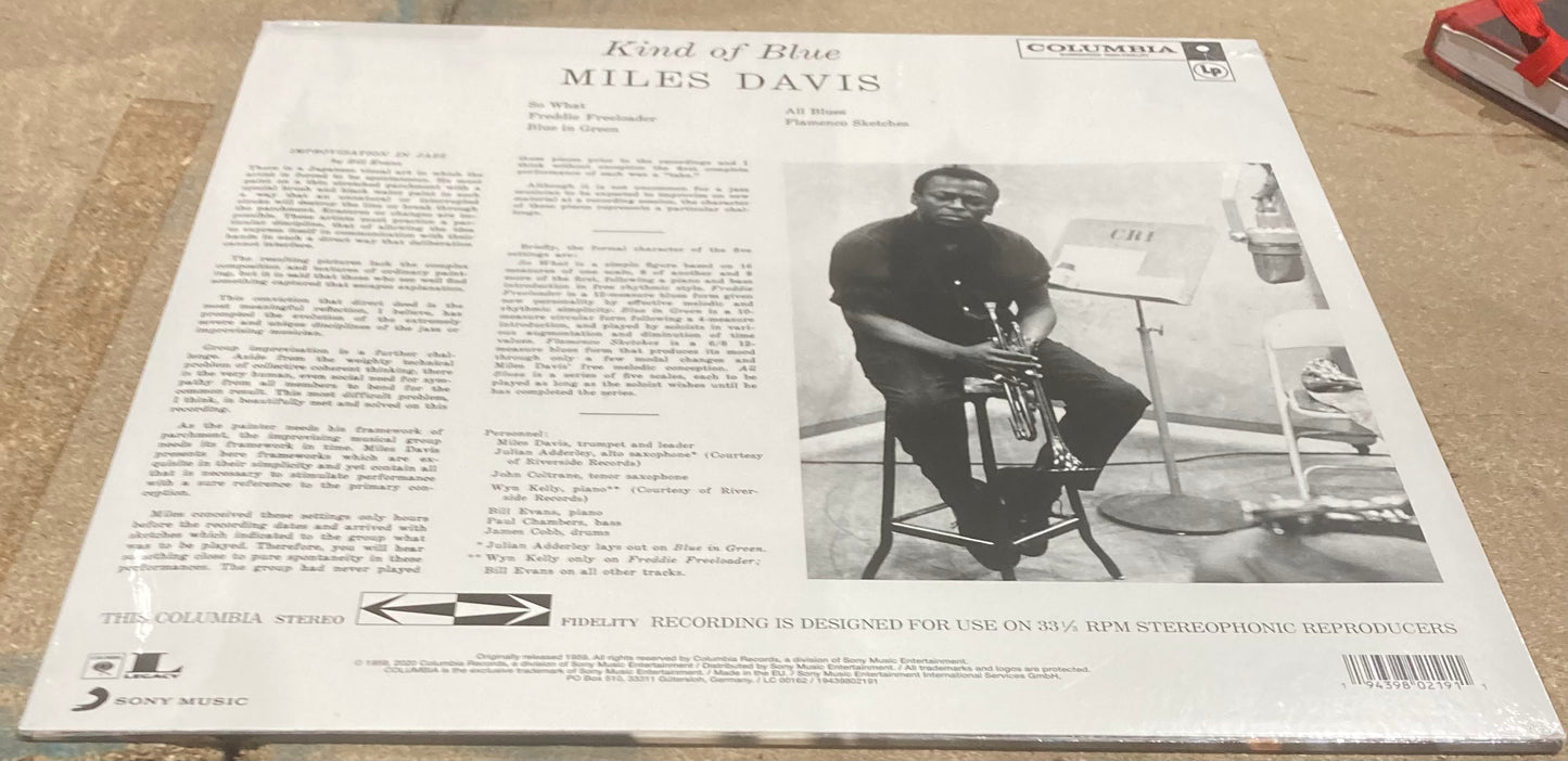 Miles Davis - Kind of Blue (Record LP Vinyl Album)