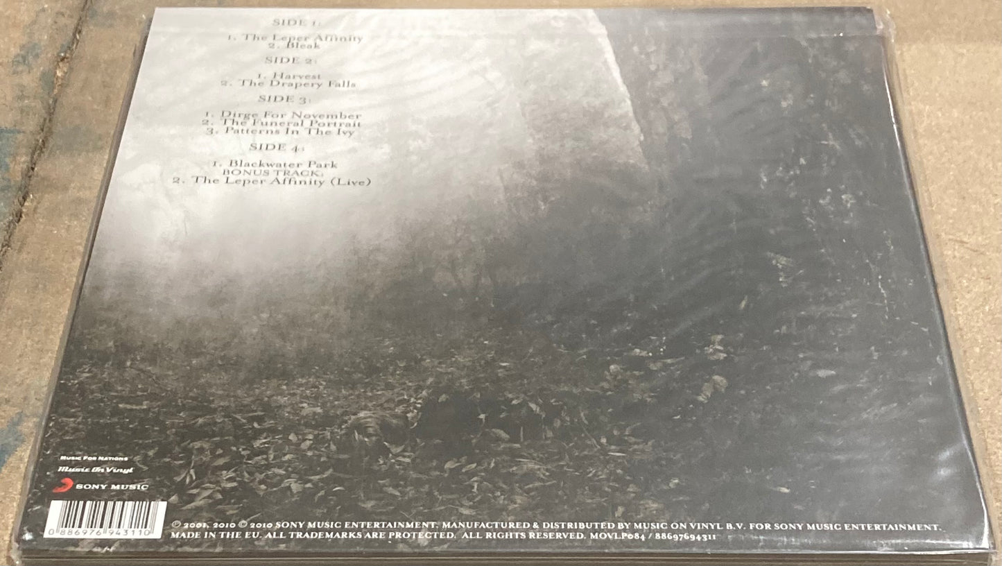The back of Opeth - Blackwater Park on vinyl.