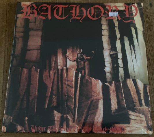 The front of Bathory - Under the Sign of the Black Mark on vinyl