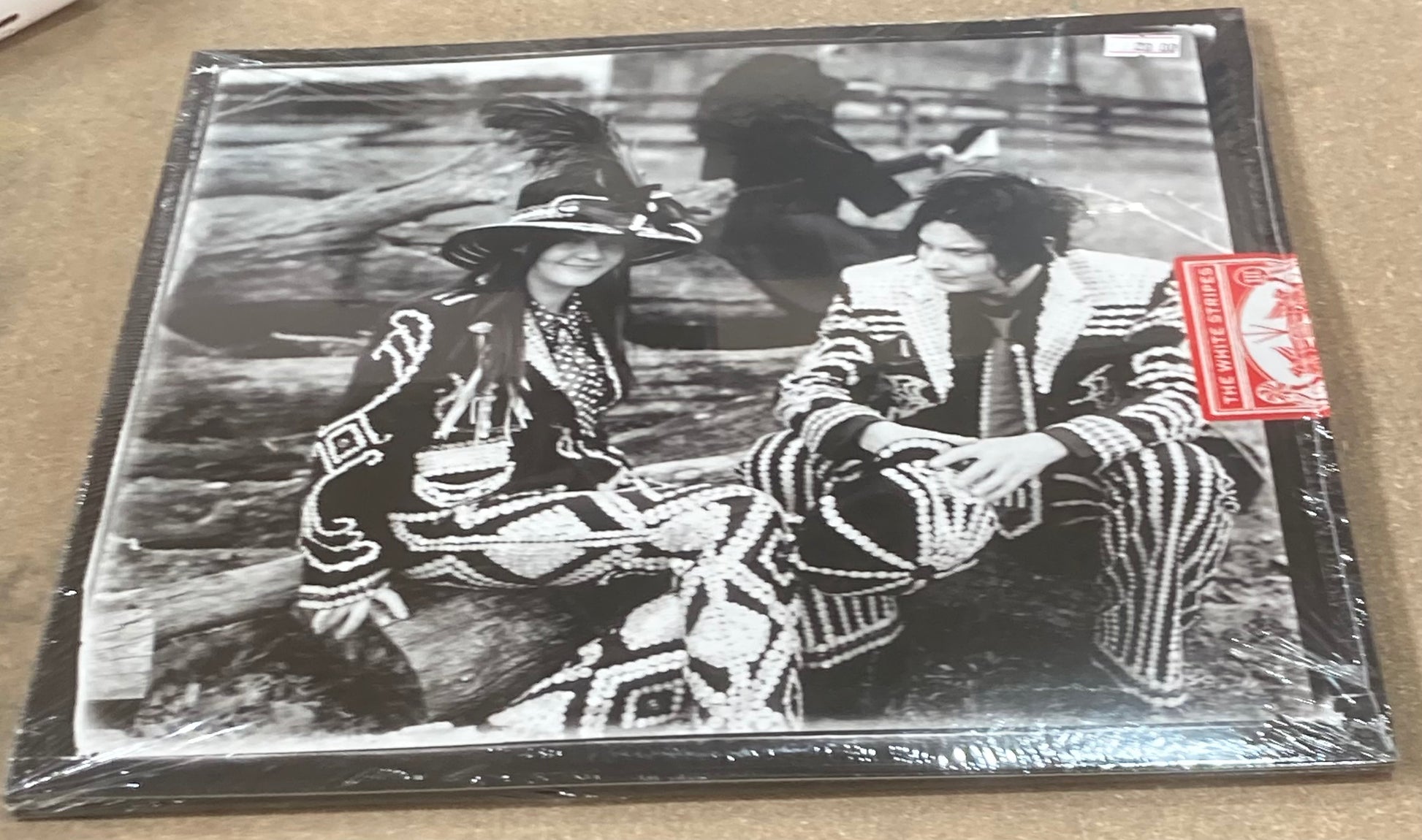 The front of 'The White Stripes - Icky Thump' on vinyl