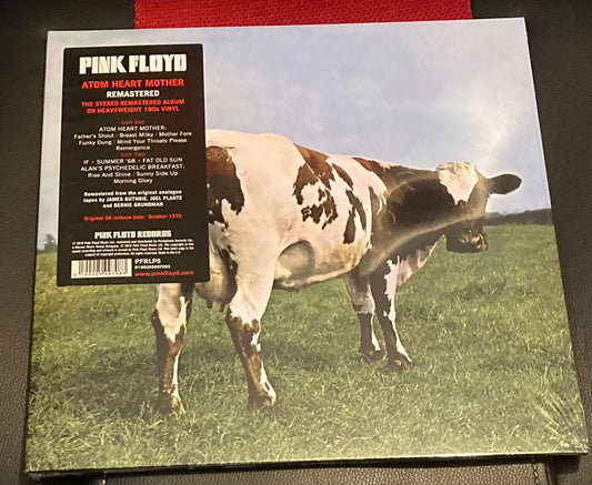 The front of Pink Floyd - Atom Heart Mother on vinyl.