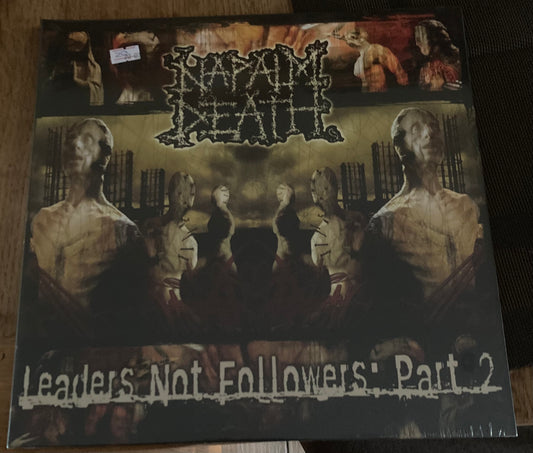 The front of Napalm Death - Leaders Not Followers: Part 2 on vinyl