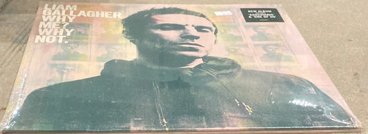 The front of ‘Liam Gallagher - Why Me? Why Not?’ on vinyl.