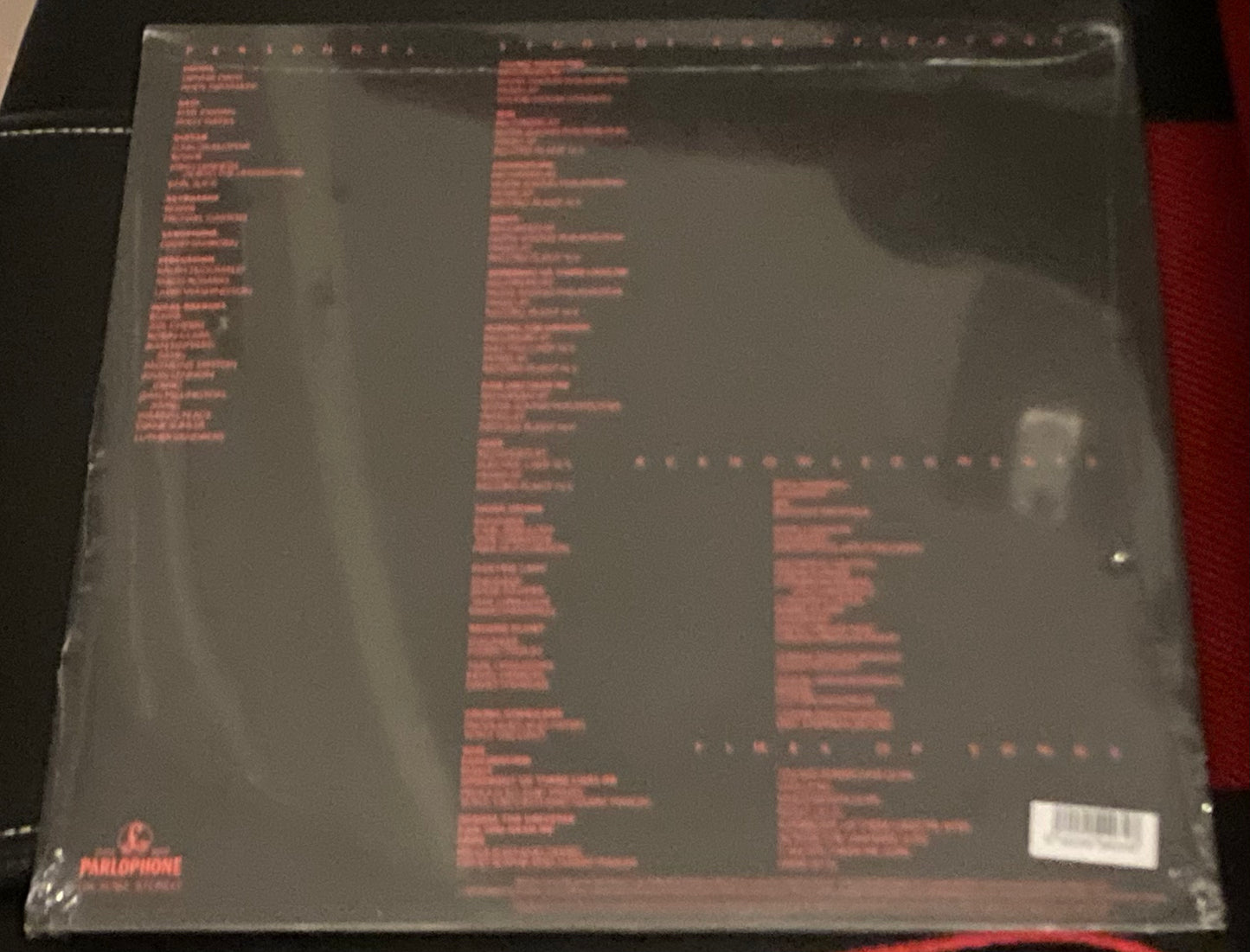 The back of David Bowie - Young Americans on vinyl