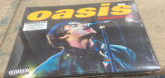 The front of Oasis - Knebworth 1996 on vinyl.