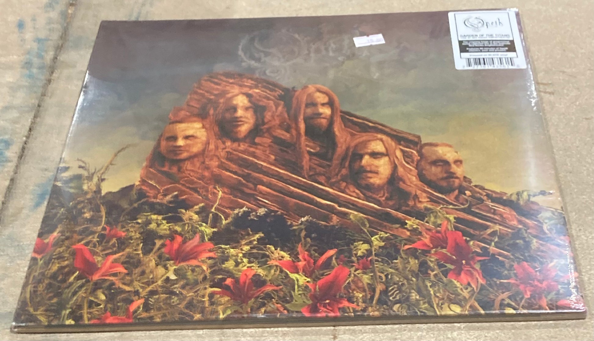 The front of Opeth - Garden of the Titans on vinyl.