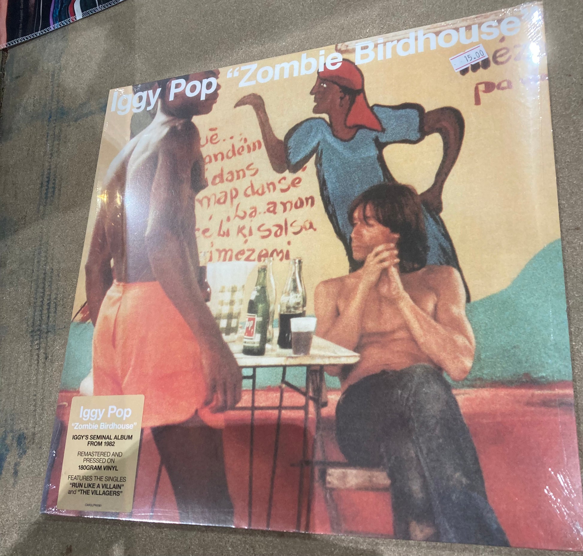 The front of Iggy Pop - Zombie Birdhouse on vinyl