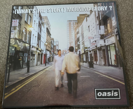 The front of 'Oasis - (What's the Story) Morning Glory? on vinyl