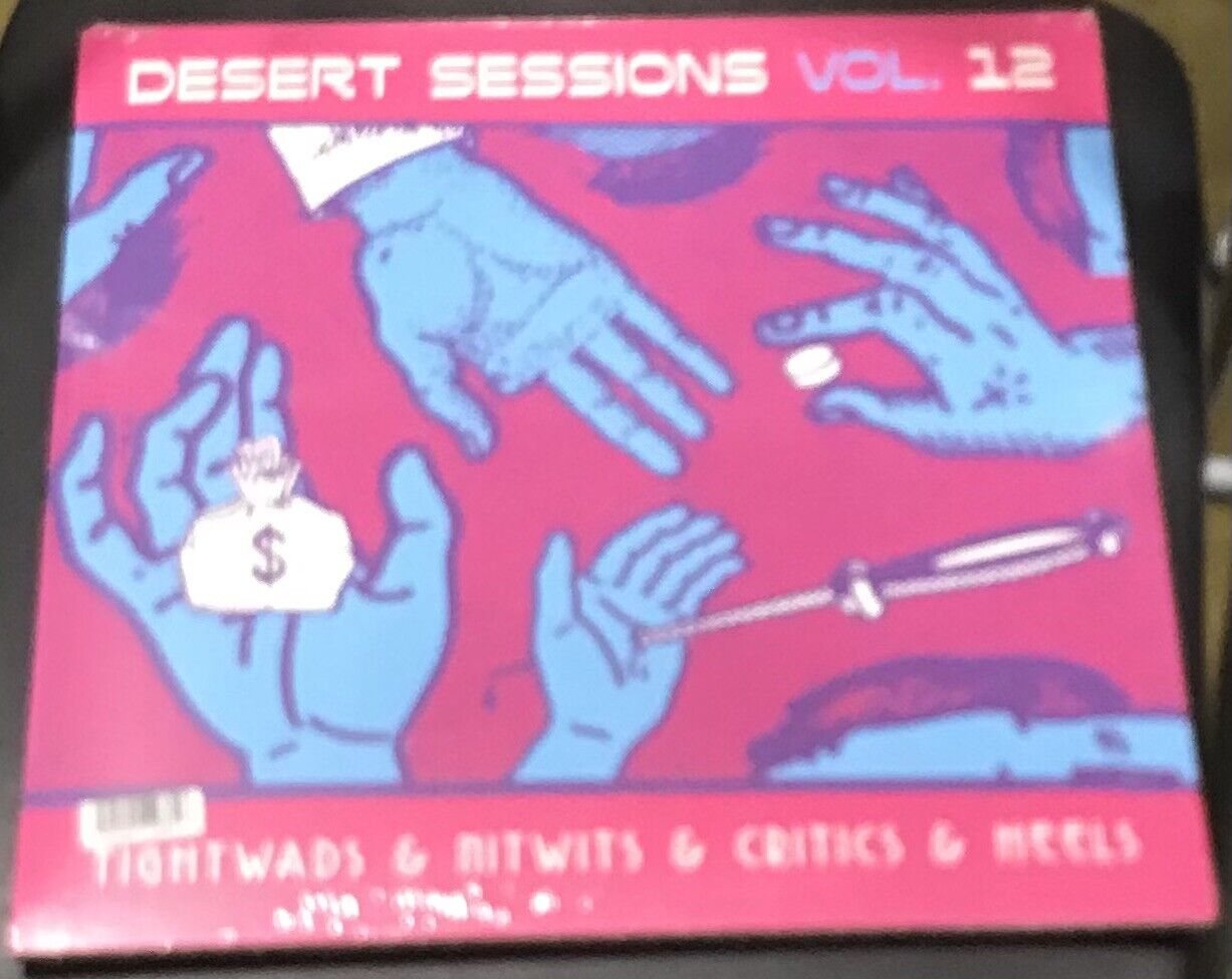 The back of Desert Sessions Vol. 11 and 12 on vinyl.